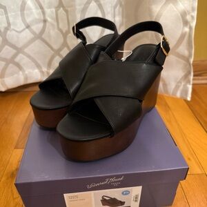 Universal Thread Black Platform Wedges